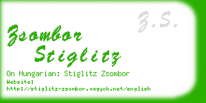 zsombor stiglitz business card